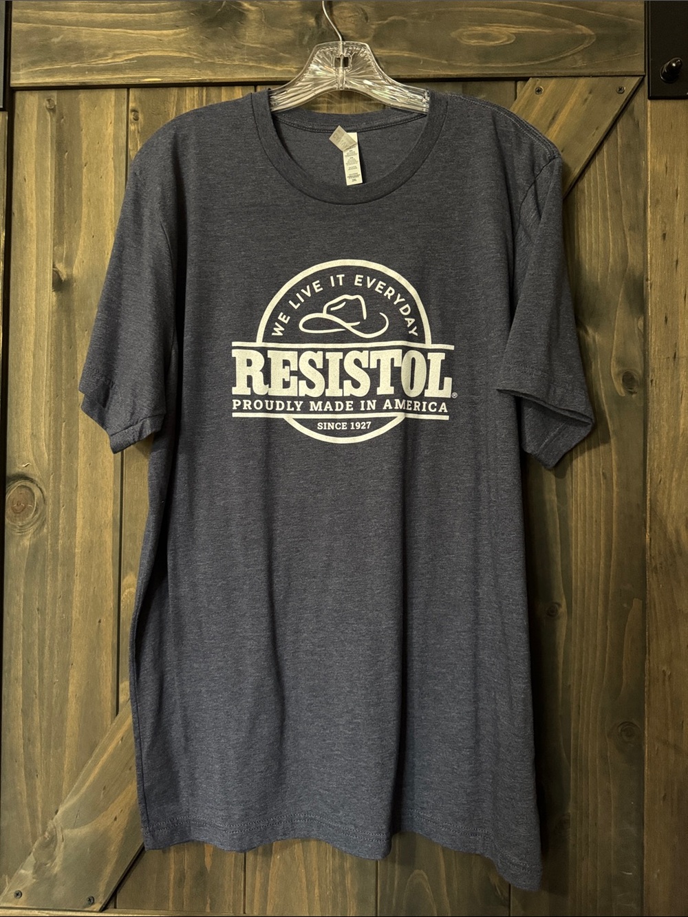 Bella Canvas Heather Gray Short-Sleeve RESISTOL Graphic Tee